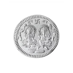 Pray Everyday Silver Plated Laxmi Ganesh Coin With Sri Suktam-picture-22