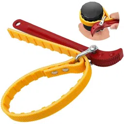 precisto 9" Belt Type Oil Filter Wrench Auto Tool Engine Box Spanner 9"inch Belt Wrench Oil Filter Puller Spanner Oil Filter Cartridge opener Tool Single Sided Open End Wrench-picture-21