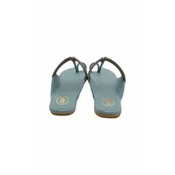 PREET KAUR Women Blue Pastel Flat Kolhapuris image 2
