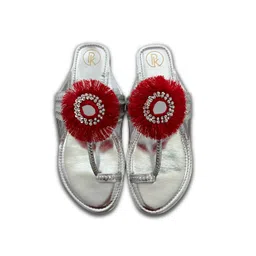 Preet Kaur Women Embellished Open Toe Flats-picture-36