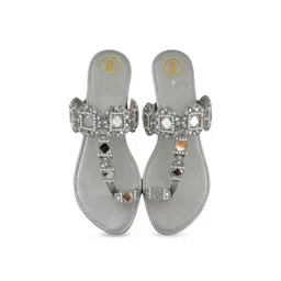 Preet Kaur Women Printed One Toe Flats-picture-38