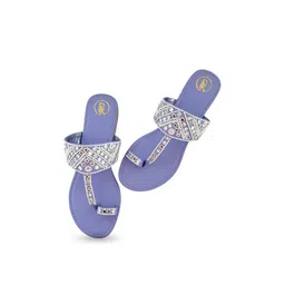 Preet Kaur Women Printed T-Strap Flats Flats-picture-34