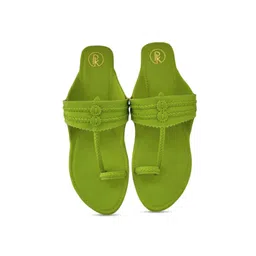 Preet Kaur Women Woven Design One Toe Flats with Bows-picture-34