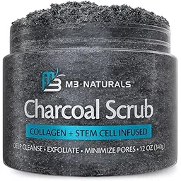 Premium Activated Charcoal Scrub 12 OZ - All Natural Pore Minimizer - Reduces Wrinkles, Blackheads & Acne Scars, Anti Cellulite Treatment - Body & Face Cleanser - Face Scrub & Body Scrub-picture-29