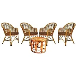 Premium Bamboo Chair Set with Table |Kursi|Garden Chairs with Table|Chairs for Living Room, Home, Bedroom, Kitchen, Office, Outdoor & Garden (5)-picture-28