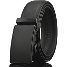 Premium Men’s Leather Belt with Matte Black Automatic Buckle | Fashionable Formal & Casual Belt for Everyday Use-picture-55