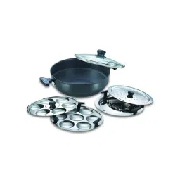 Prestige Black Aluminium 280 mm Kadai with Lid (4500 ml) - Set of 1-picture-38