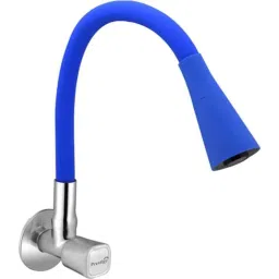 Prestige DIXY Brass Chrome Finish Dual Flow Pattern Smart Sink Tap with Silicon Blue Flexible Hose-picture-26