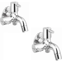 Prestige Dove Brass Chrome Finish 2 Way Bib Cock (Pack of 2)-picture-37