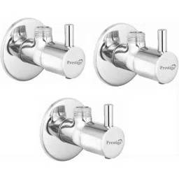 Prestige Dove Brass Chrome Finish Angle Cock (Pack of 3)-picture-13