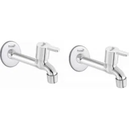 Prestige Flora Stainless Steel Chrome Finish Silver Wall Mounted Long Body Bib Cock Tap (Pack of 2)-picture-17