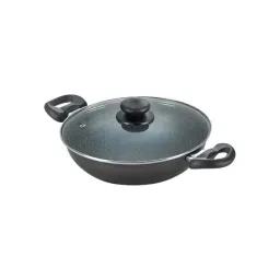 Prestige Omega Black Deluxe Granite 260 mm Kadai with Lid - Set of 1-picture-36