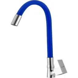 Prestige Orion Brass Chrome Finish Blue Flexible Swan Neck Basin Tap-picture-48