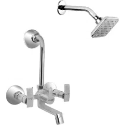Prestige Passion 2 Pcs Brass Chrome Finish Wall Mixer &a; Cruzz Shower Head Set-picture-10