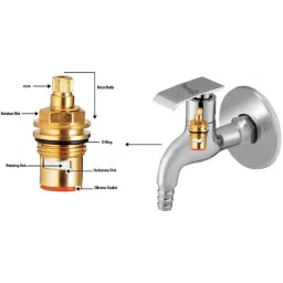 Prestige Qubix Brass Chrome Finish Nozzle Bib Cock image 4