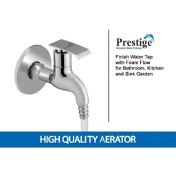 Prestige Qubix Brass Chrome Finish Nozzle Bib Cock image 5
