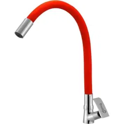 Prestige Qubix Brass Chrome Finish Red Flexible Swan Neck Basin Tap-picture-12