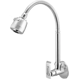 Prestige Qubix Brass Chrome Finish Silver Flexible Sink Cock-picture-22
