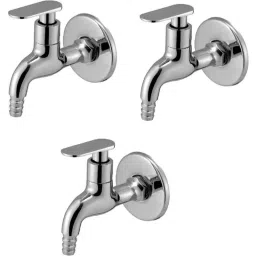 Prestige Slim Brass Chrome Finish Nozzle Bib Cock (Pack of 3)-picture-20