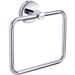prestige SQUARE Shape Premium Quality Stainless Steel Towel Ring Holder set of 1 Silver Towel Holder (Stainless Steel) SILVER Towel Holder-picture-20