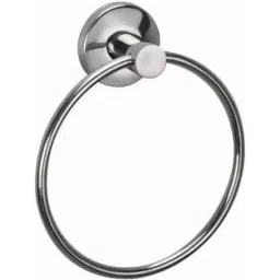 Prestige Stainless Steel Chrome Finish Silver Towel Ring-picture-44