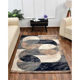 presto Geometric Print Rectangle Carpet 7"x 5" image 1