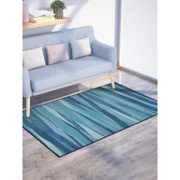 PRESTO Blue Abstract Printed Anti-Skid Carpet-picture-41