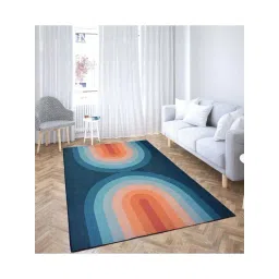 Presto Blue Polyester Washable Carpet-picture-28