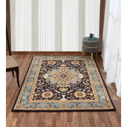 presto Blue Traditional Wool 8 ft x 10 ft Hand Tufted Carpet-picture-24