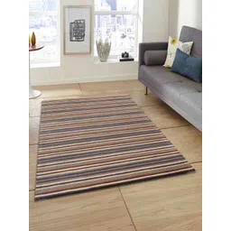 PRESTO Brown, Grey & Beige Hand Tufted Wool Anti-Skid Carpet-picture-34