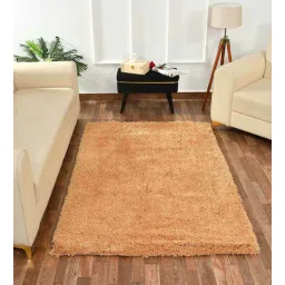 presto Gold Solid Polyester 5 ft x 7 ft Machine made Carpet-picture-30