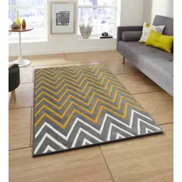 presto Grey Geometric Wool 3 ft x 5 ft Hand Tufted Carpet-picture-10