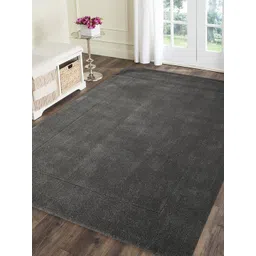 PRESTO Grey Solid Hand-Tufted Anti-Skid Woolen Carpet-picture-27