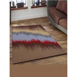 Presto Red & Brown Wool Hand Tufted Carpet-picture-10