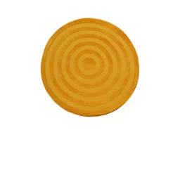 PRESTO Yellow Solid Hand Tufted Round Wool Carpet-picture-22
