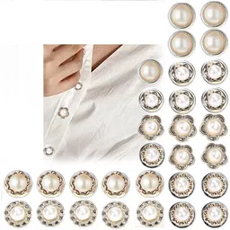 PRETOX New 30pcs Pearl Buttons Brooch Buttons Cover Up Brooch Pins Mini Safety Shirt Brooch-picture-21