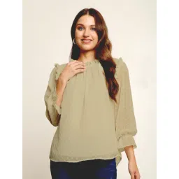 Prettify Green Self Design Top-picture-10