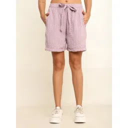 Prettify Mauve Self Design Shorts-picture-38