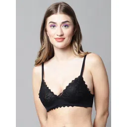 PrettyCat Floral Medium Coverage Lightly Padded Lace Bralette All Day Comfort Bra-picture-24