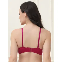 PrettyCat Floral Medium Coverage Underwired Lightly Padded T-shirt Bra image 4