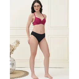 PrettyCat Floral Medium Coverage Underwired Lightly Padded T-shirt Bra image 5