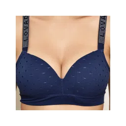 Prettycat Women Lightly Padded T-Shirt Bra With Rhinestone Strap image 5