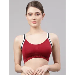 PrettyCat Women Maroon Lightly Padded High Performance Running Bra-picture-23
