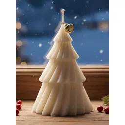 prettykrafts White & Off White 1 pieces Pillar Candle-picture-30