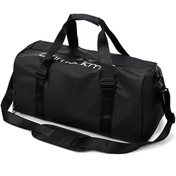 prevailer Gym Duffle Bag for Men Women with Shoe and Wet Compartment Sport Workout Waterproof Bags Large for Fitness Yoga Swimming Traveling Duffel (Black)-picture-12