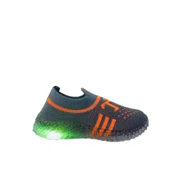 Priaansha Kids Grey & Orange Casual Slip-Ons-picture-15