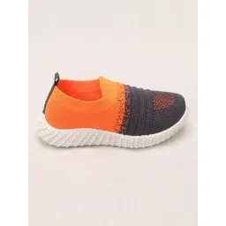 Priaansha Kids Grey & Orange Casual Slip-Ons-picture-27
