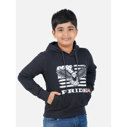 PRIDE APPAREL Boys Black Printed Hooded Sweatshirt-picture-15