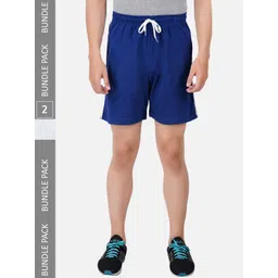 PRIDE APPAREL Men Pack Of 2 Antimicrobial Pure Cotton Shorts-picture-22