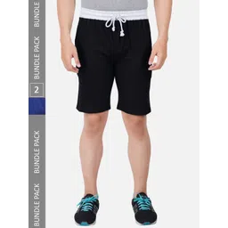 PRIDE APPAREL Men Pack Of 2 Antimicrobial Pure Cotton Shorts-picture-17